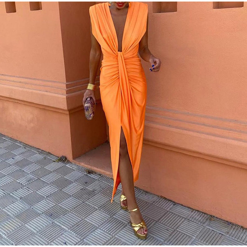 Mahaut – Robe de soirée élégante avec décolleté