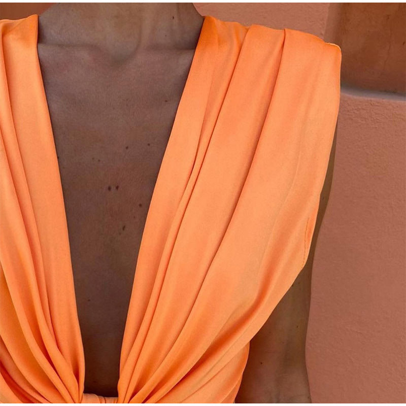 Mahaut – Robe de soirée élégante avec décolleté