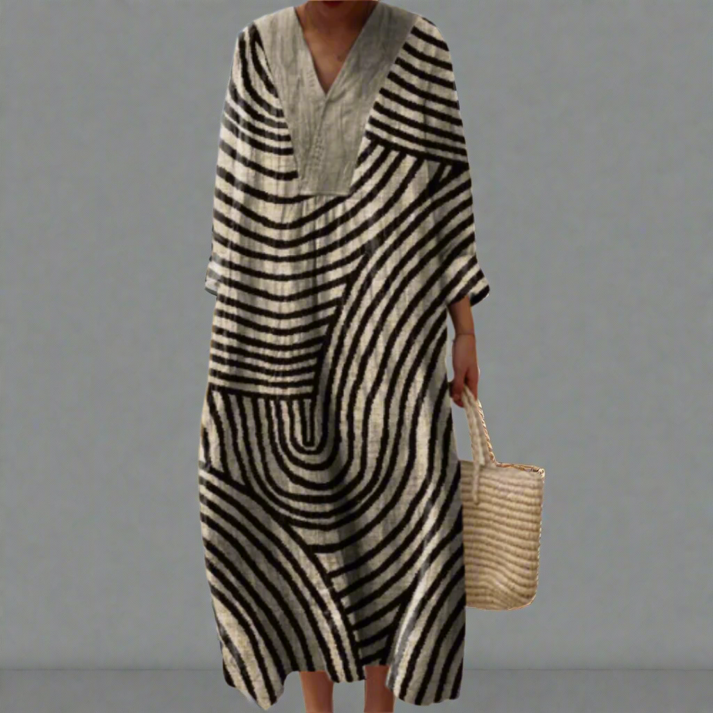 Sévérine - Robe géométrique élégante