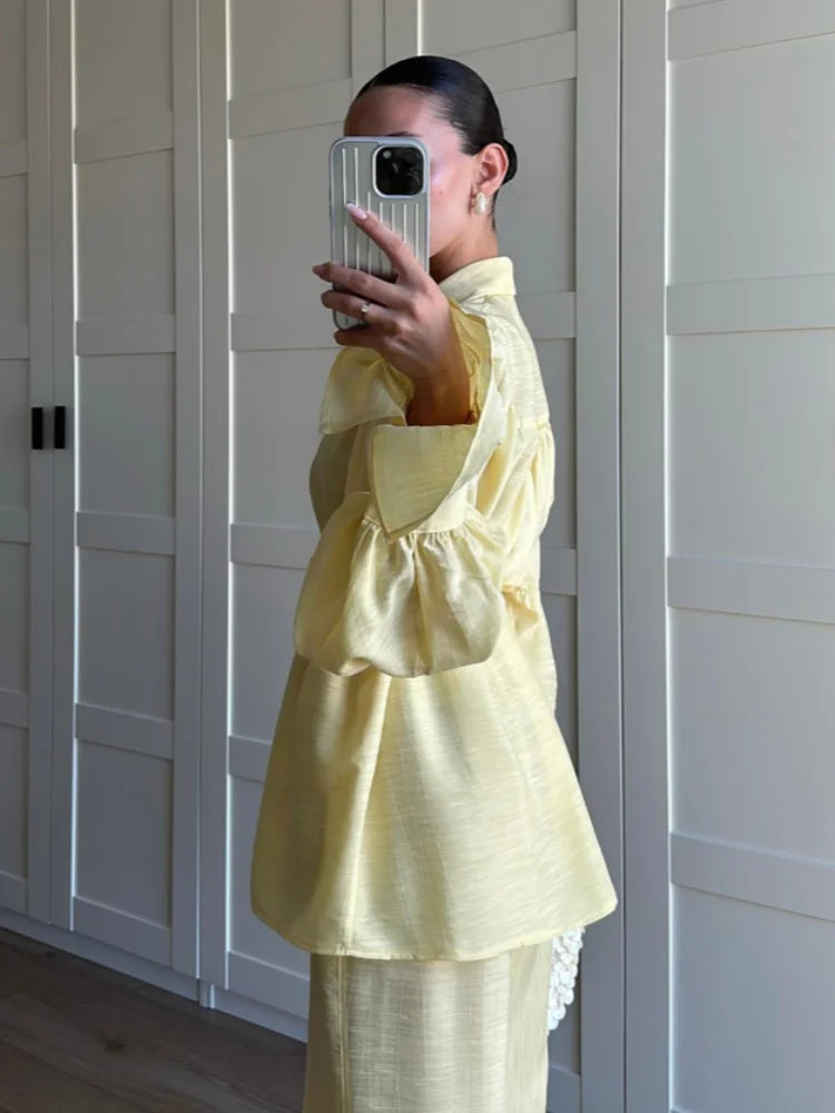 Danièle – Ensemble en lin élégant et confortable