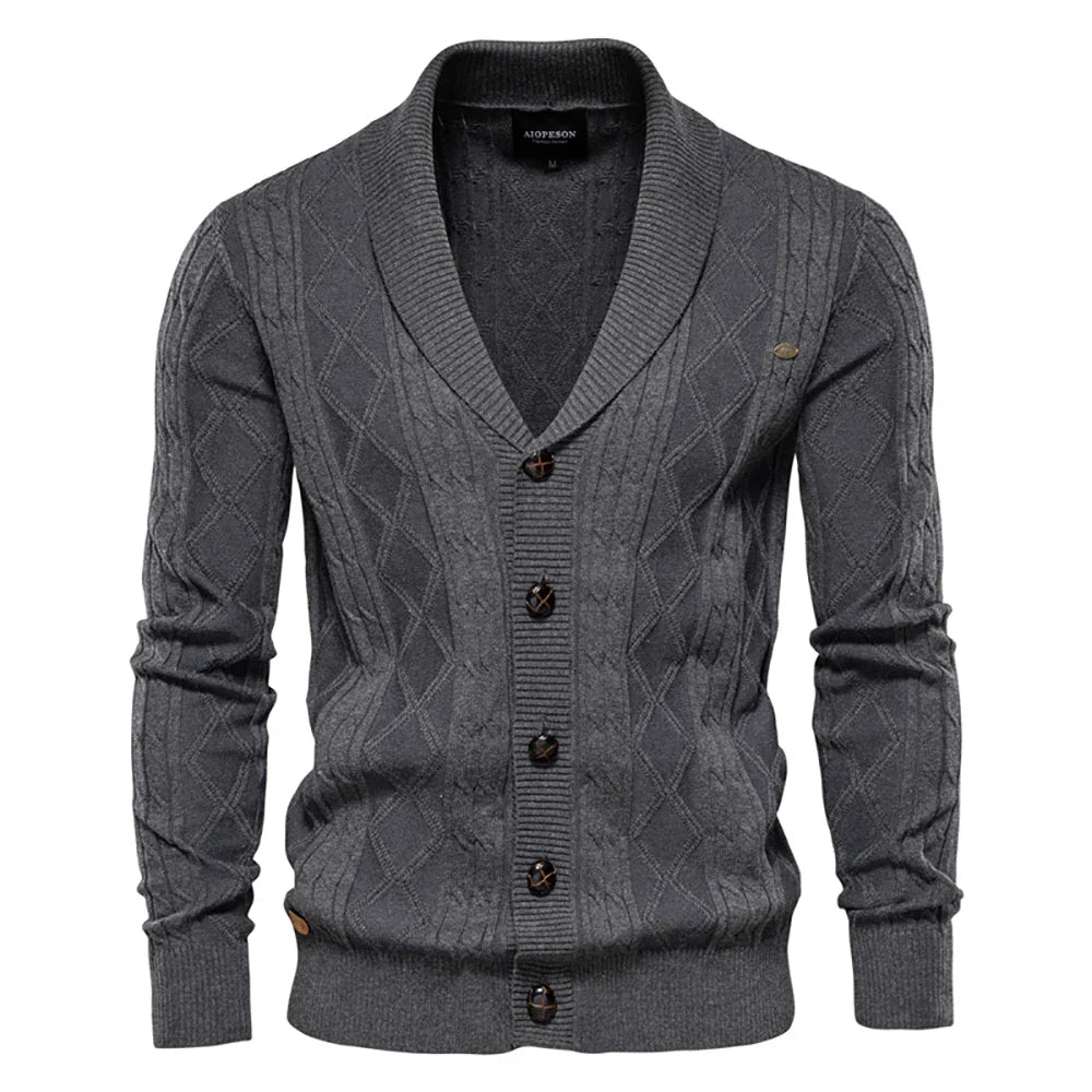 Janvier - Cardigan homme à boutons