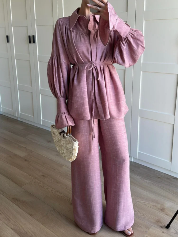 Danièle – Ensemble en lin élégant et confortable