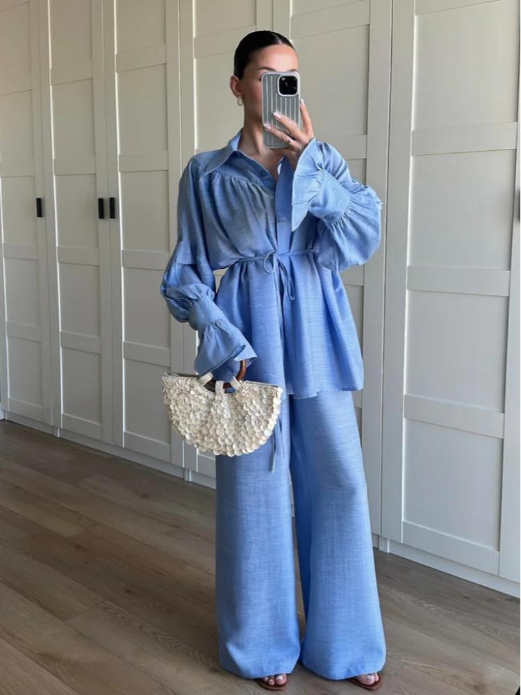 Danièle – Ensemble en lin élégant et confortable