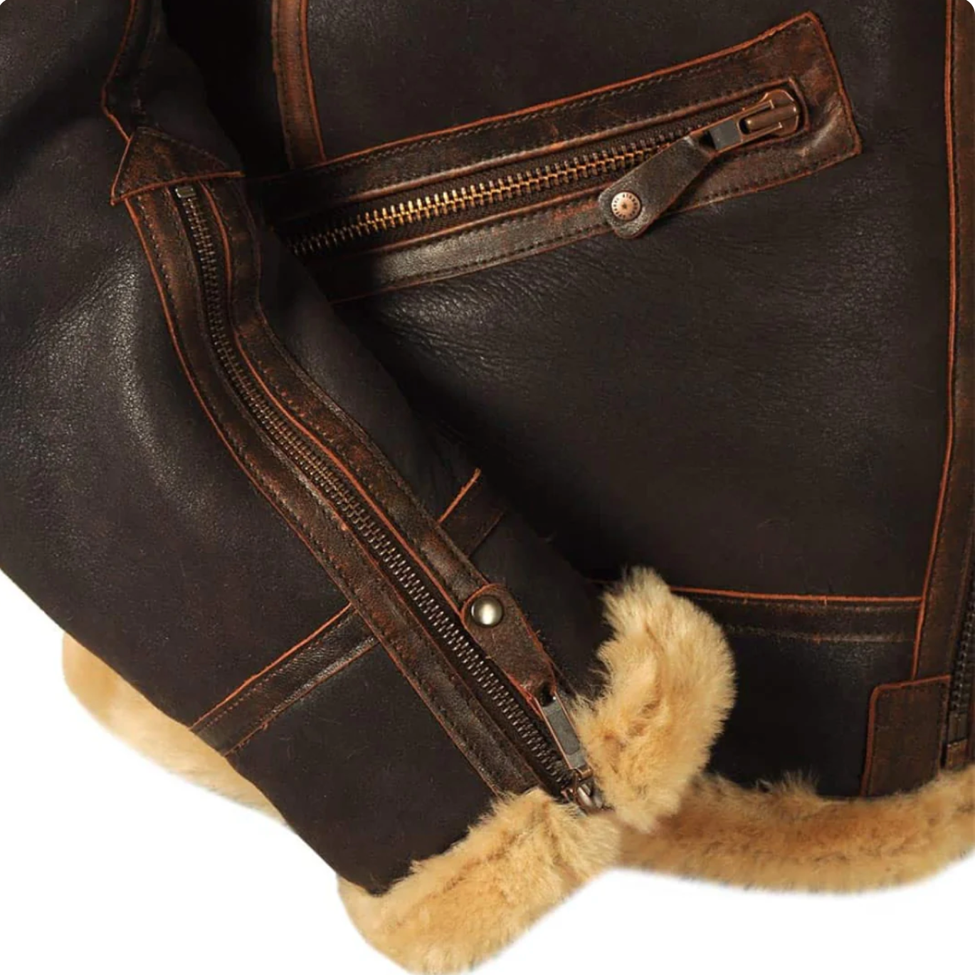 André - Blouson en cuir élégant et intemporel