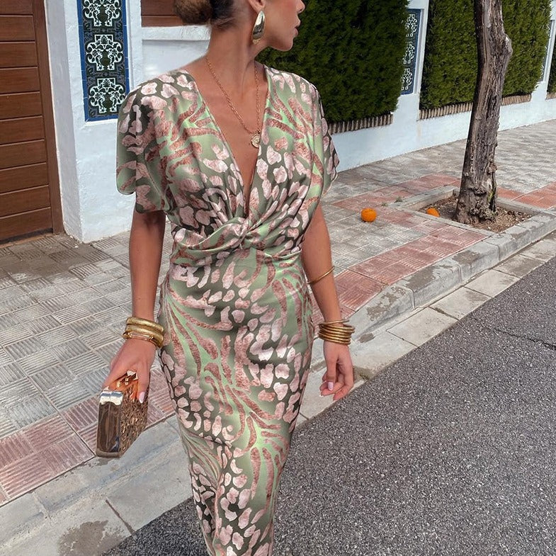 Gaïa – Robe longue luxueuse en soie