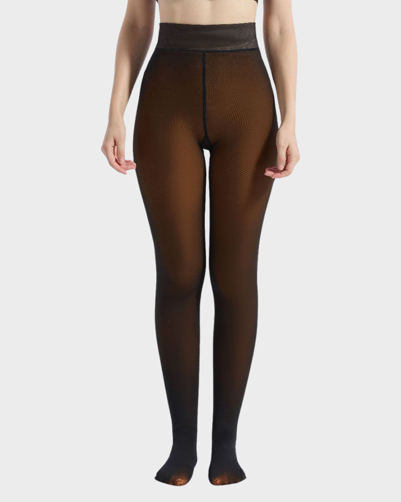 Armonie - Collants semi-transparents doublés polaire