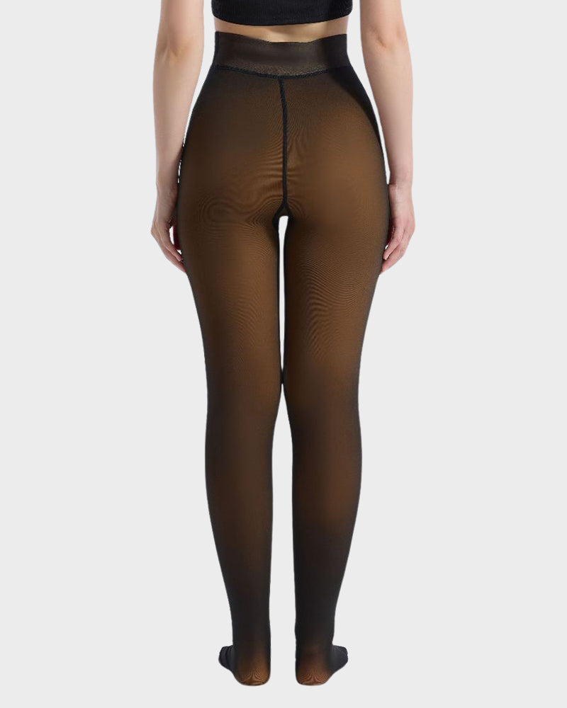 Armonie - Collants semi-transparents doublés polaire