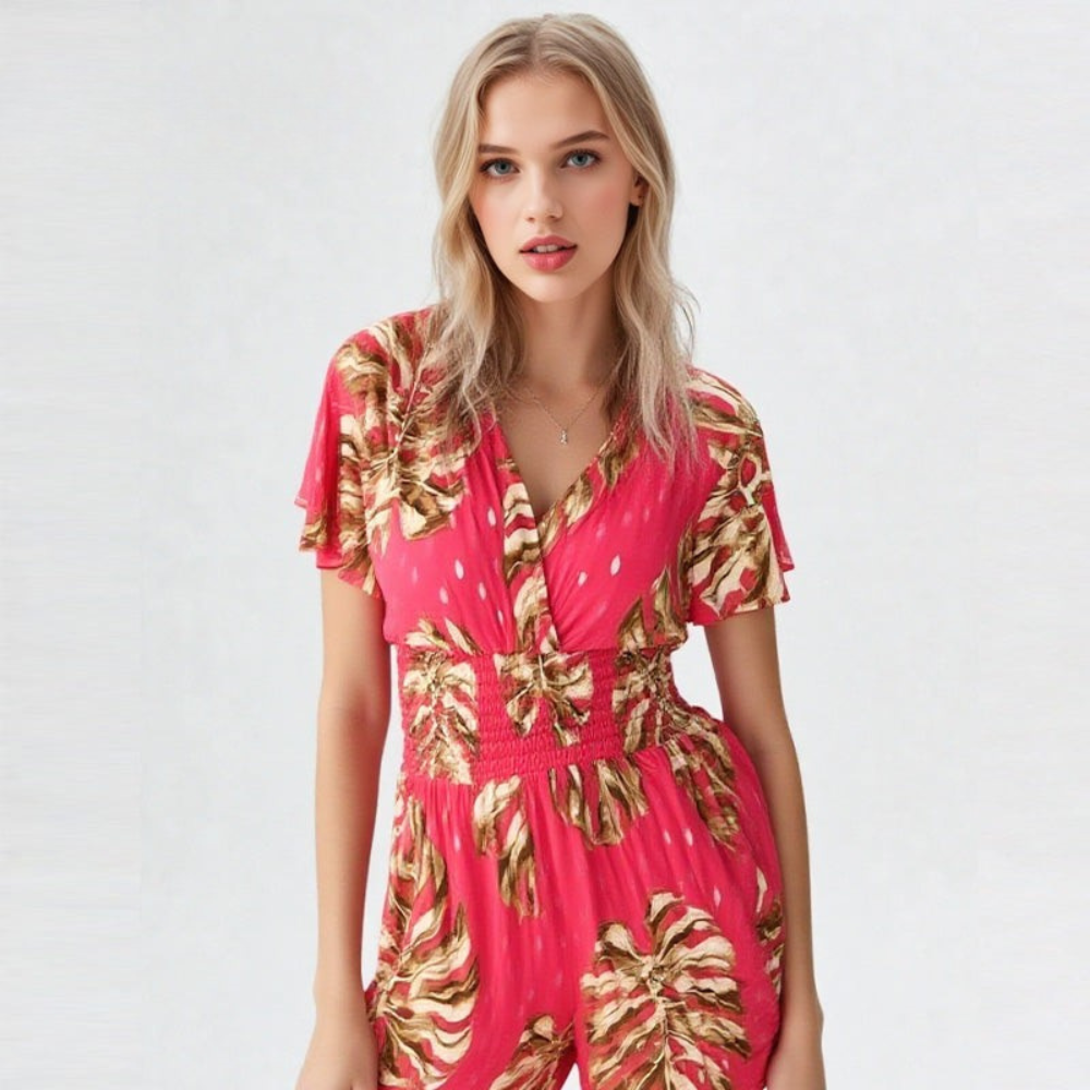 Mathilde – Combishort floral léger et confortable