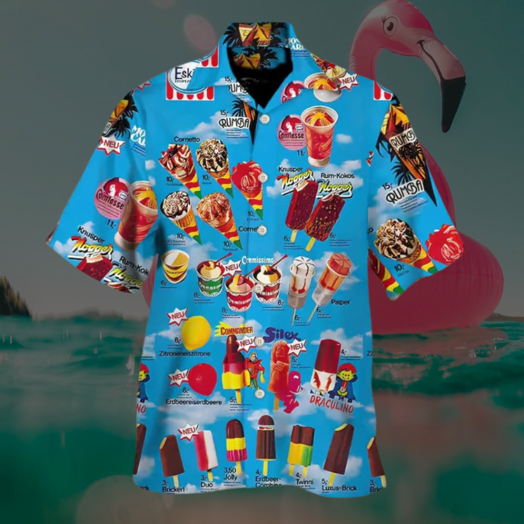 Fresco - Chemise d’été légère à motifs glace