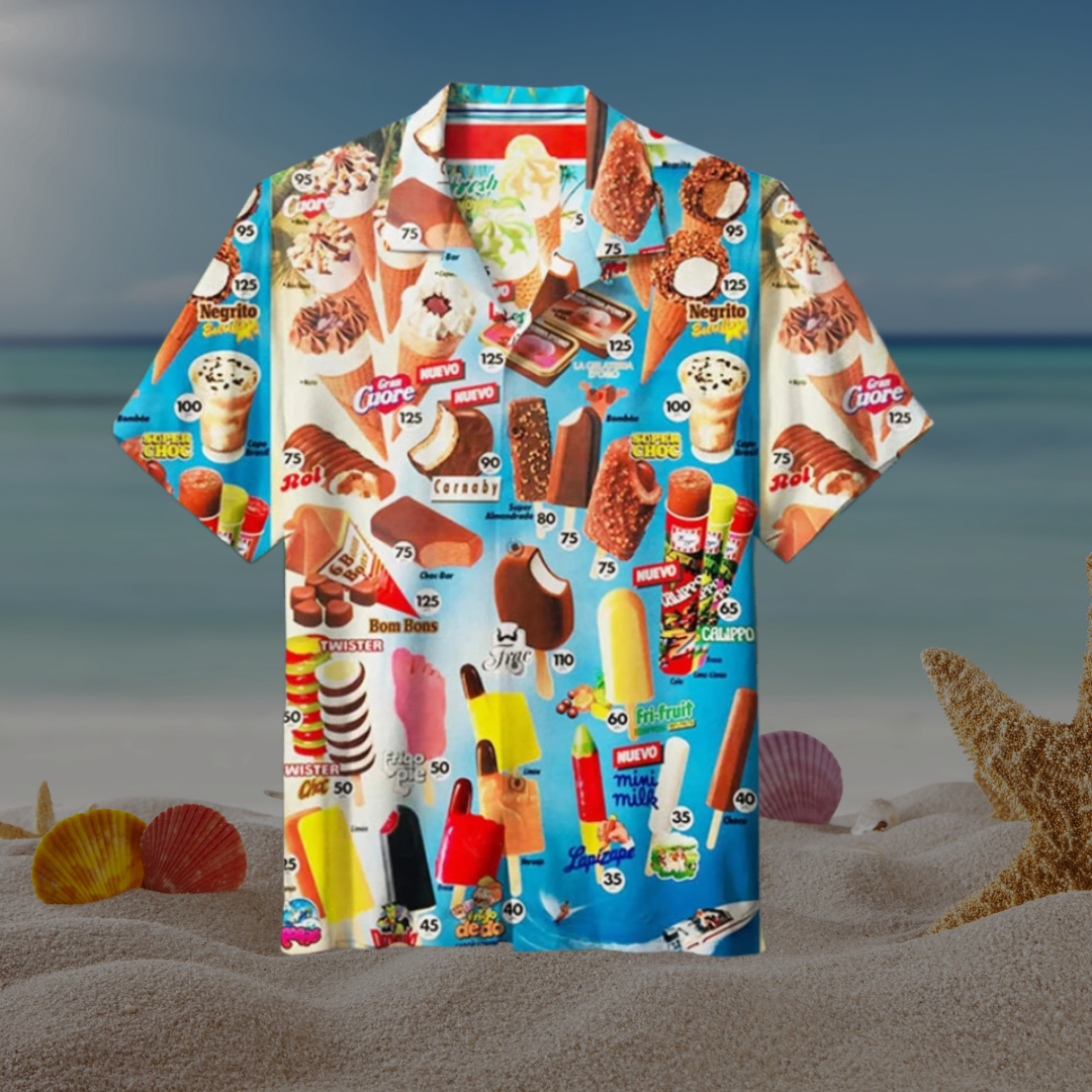 Fresco - Chemise d’été légère à motifs glace