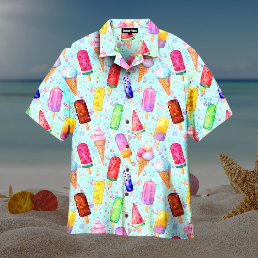 Fresco - Chemise d’été légère à motifs glace