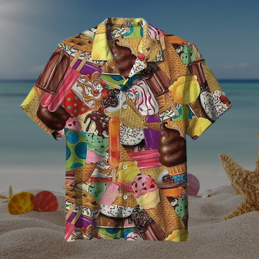 Fresco - Chemise d’été légère à motifs glace