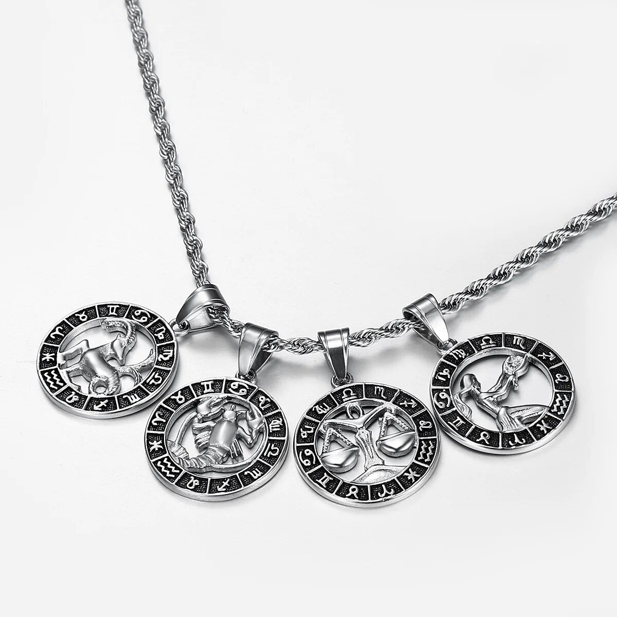 Aulier™ - Collier de signes du zodiaque - Argent