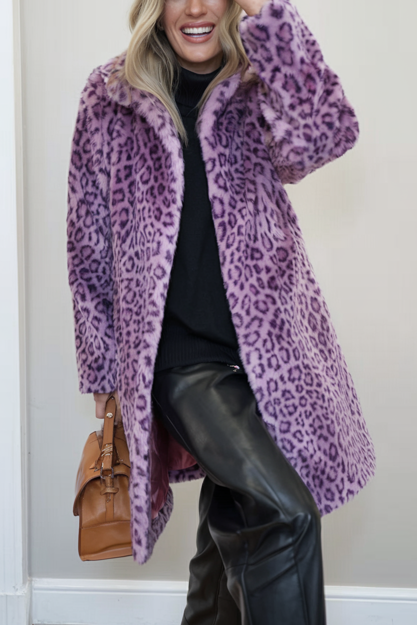 Harmonie - Manteau à imprimé léopard