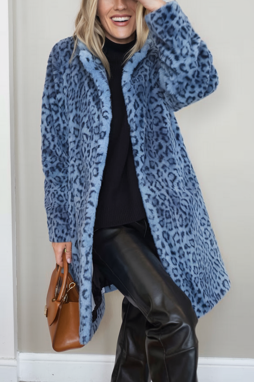 Harmonie - Manteau à imprimé léopard