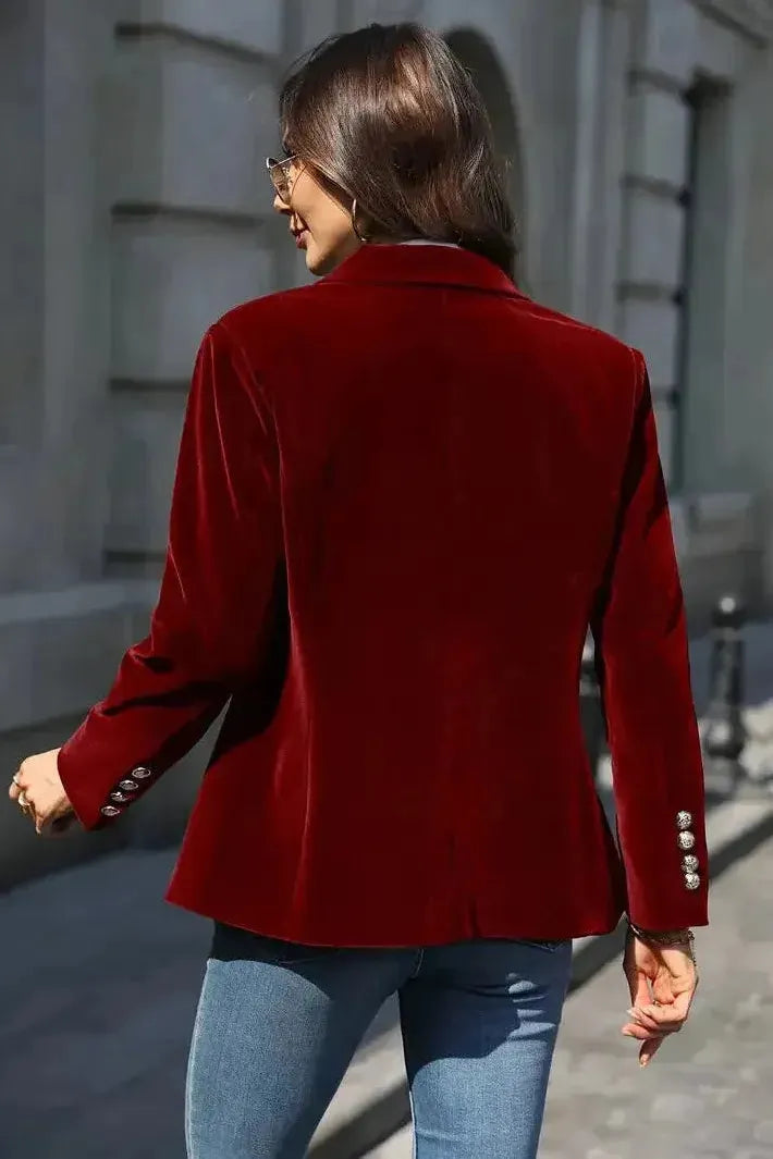Laurette – Blazer en velours élégant