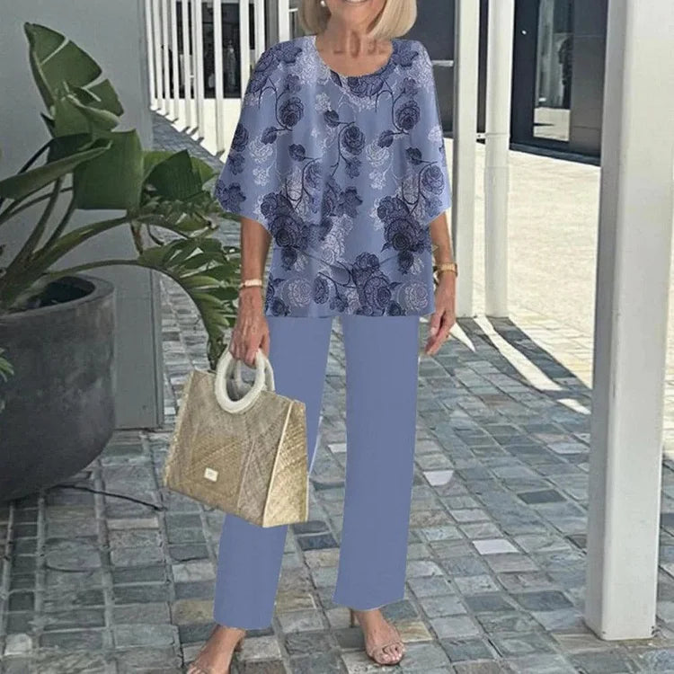 Monique – Ensemble deux pièces imprimé tendance