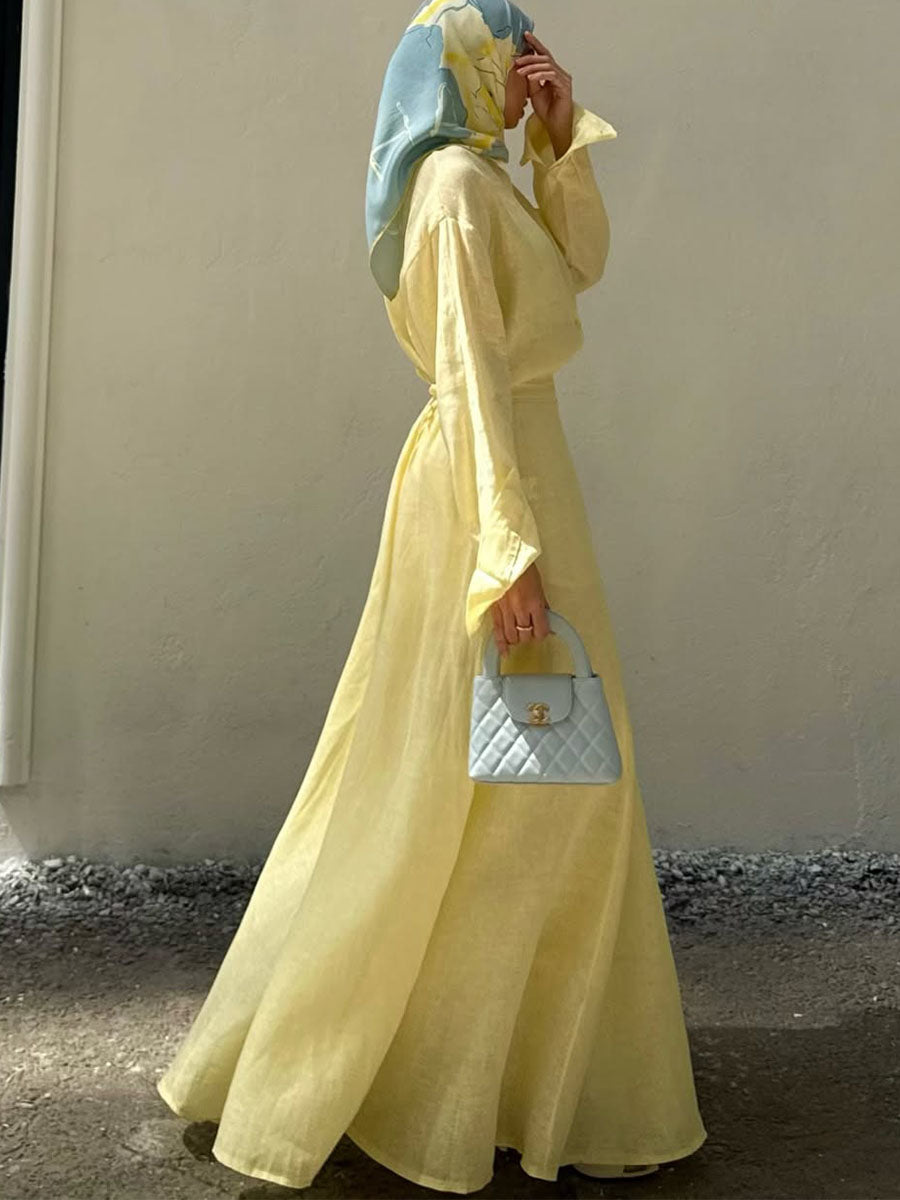 Josiane – Ensemble en lin élégant et confortable