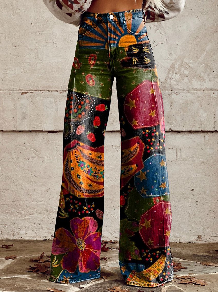 Louve - Pantalon Boho Vintage