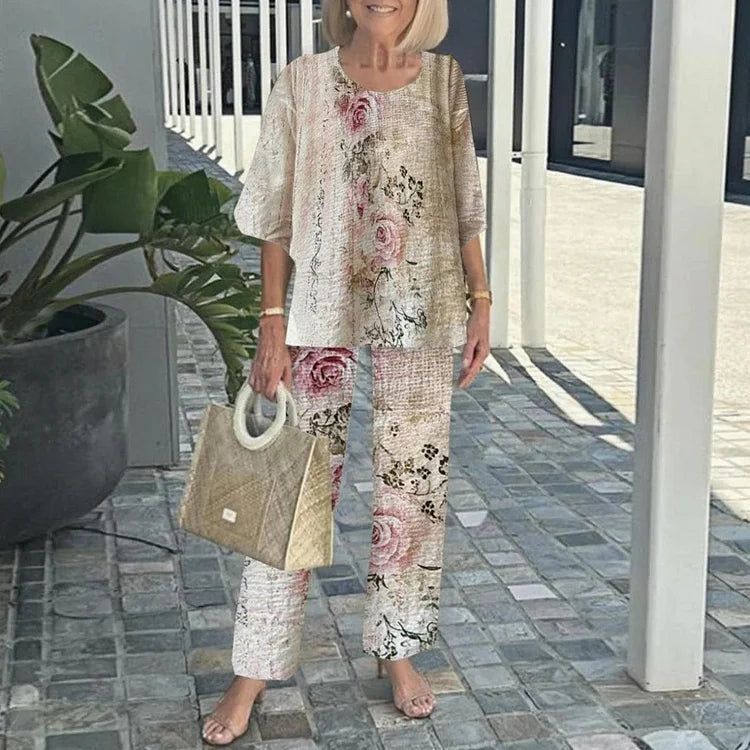 Monique – Ensemble deux pièces imprimé tendance