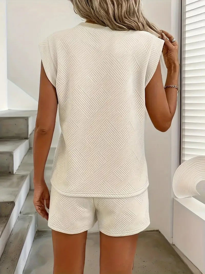 Betsabeé – Ensemble crop top et short vert