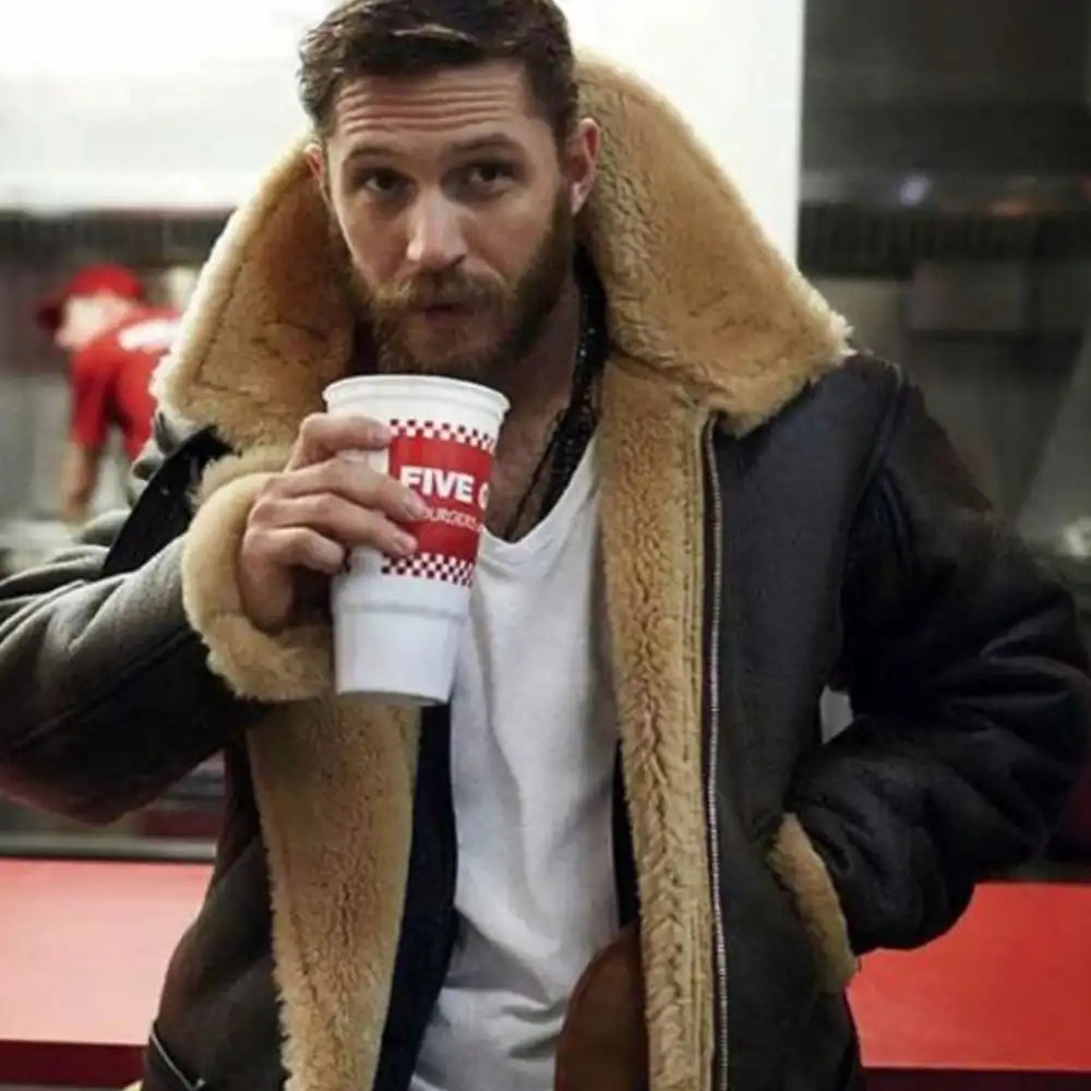 Aldric - Veste en cuir avec doublure en laine