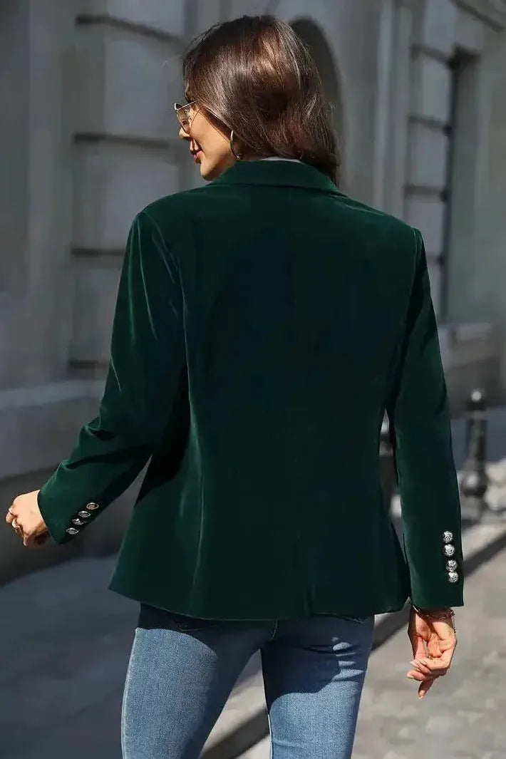 Laurette – Blazer en velours élégant