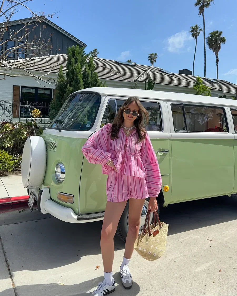 Soleia - Ensemble d'été à rayures élégantes