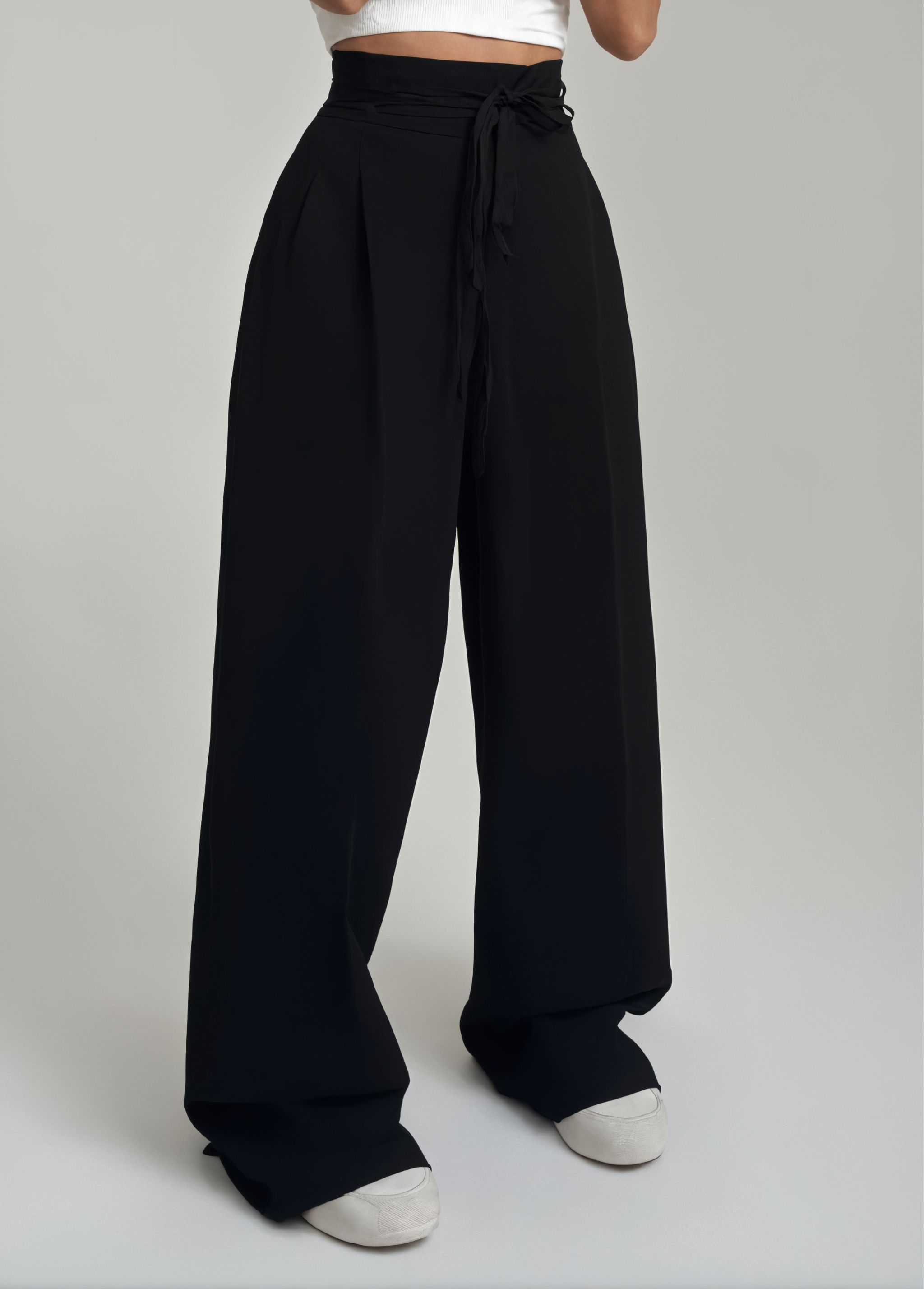 Briséis - Pantalon large taille haute