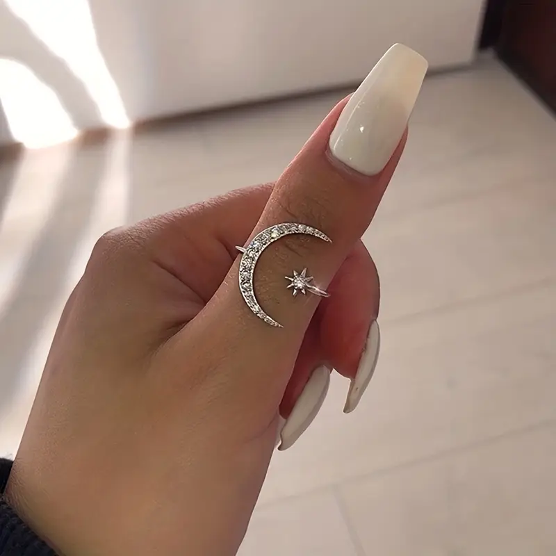 Cosméria – Bague en argent "Univers" avec zirconia