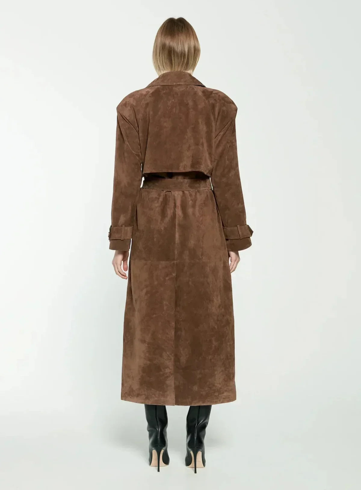 Angélina - Trench-coat en daim élégant
