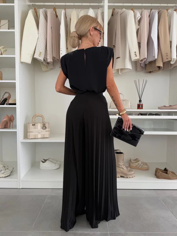 Fleurine - Ensemble haut et pantalon élégant