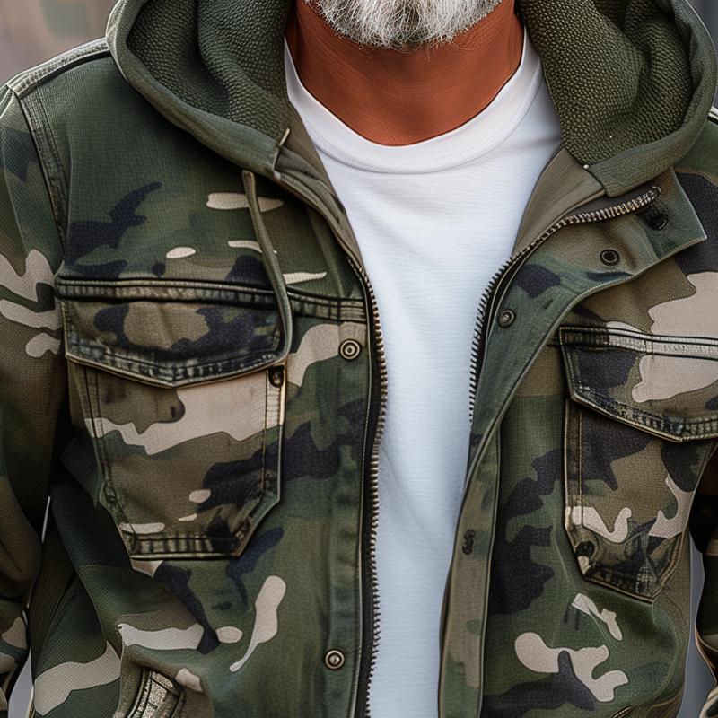 Kilian - Veste cargo camouflage multifonctions