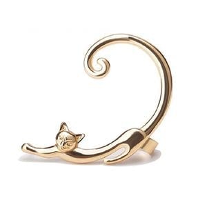 Félinora – Boucles d’oreilles en forme d’oreille complète de chat