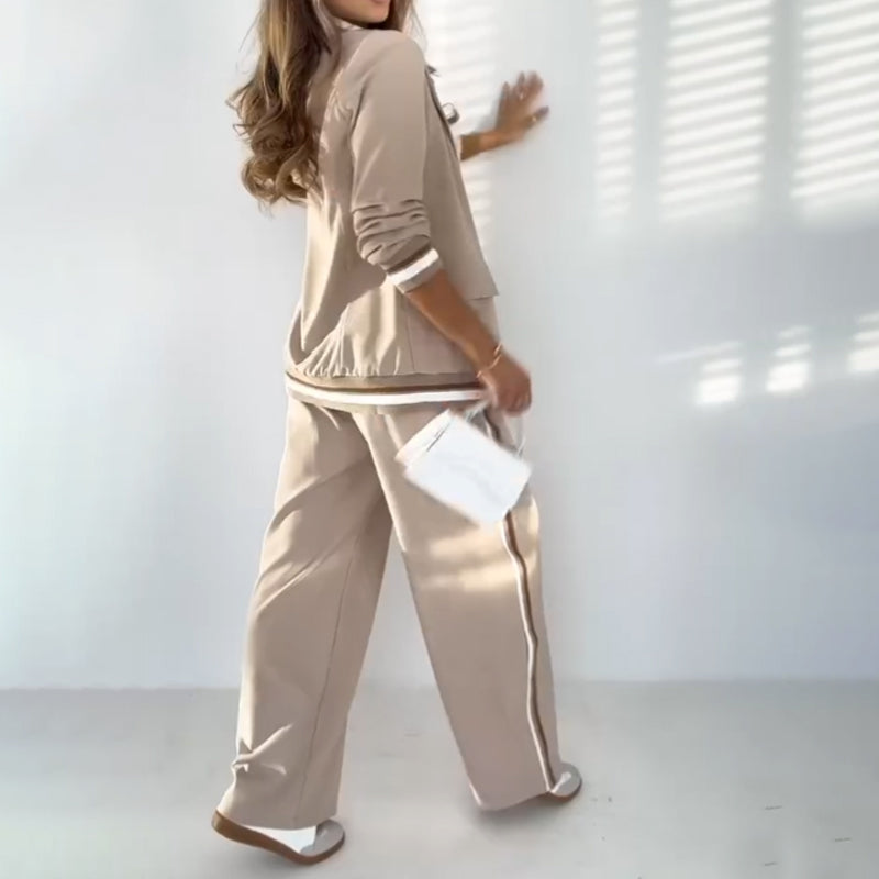 Maloé – Ensemble blazer et pantalon large