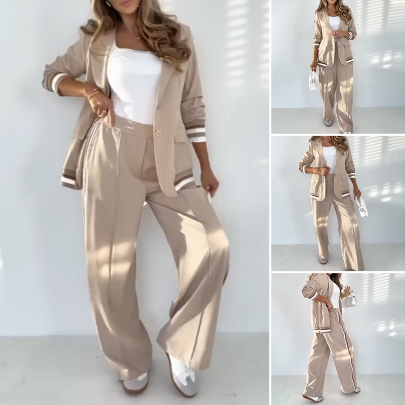 Maloé – Ensemble blazer et pantalon large