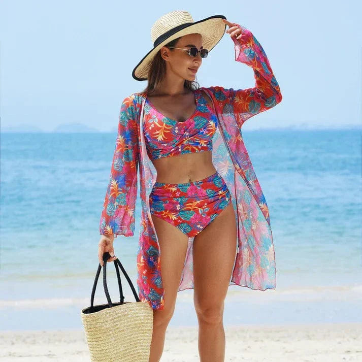 Thalya – Bikini 3 pièces avec tunique légère