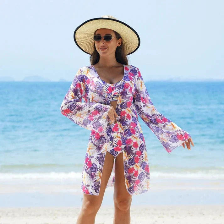 Thalya – Bikini 3 pièces avec tunique légère