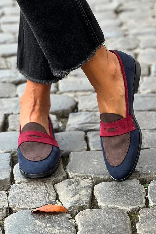 Anaëlle - Mocassins élégants à bout rond avec petit talon