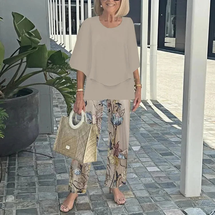 Monique – Ensemble deux pièces imprimé tendance