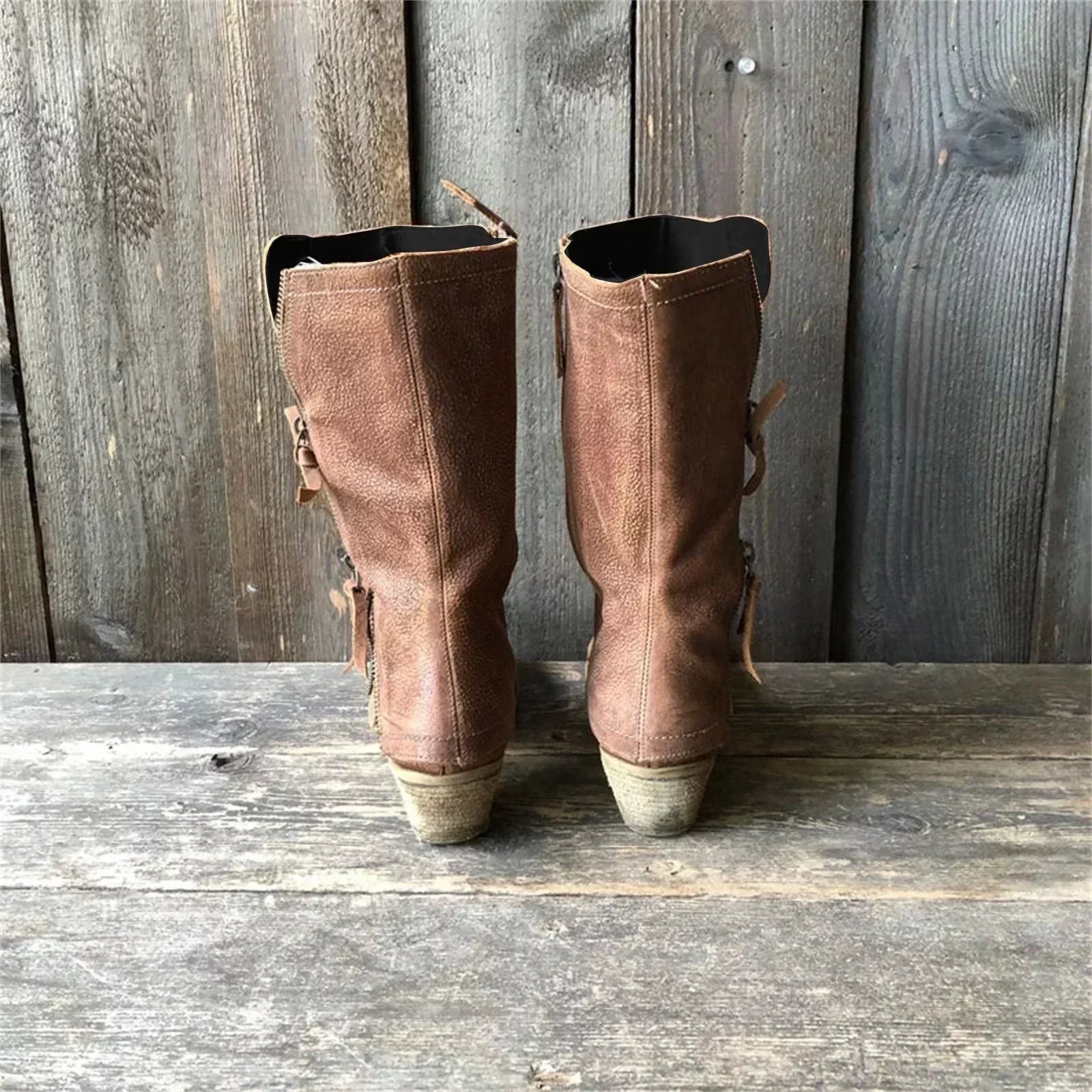 Katell – Bottes d’automne élégantes en cuir imperméable