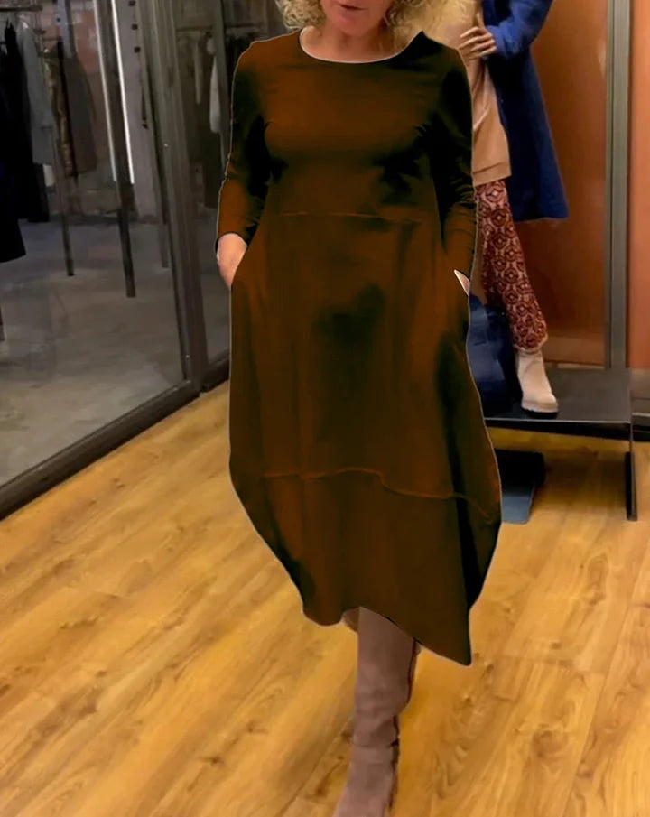 Clarinda - Robe longue en maille élégante