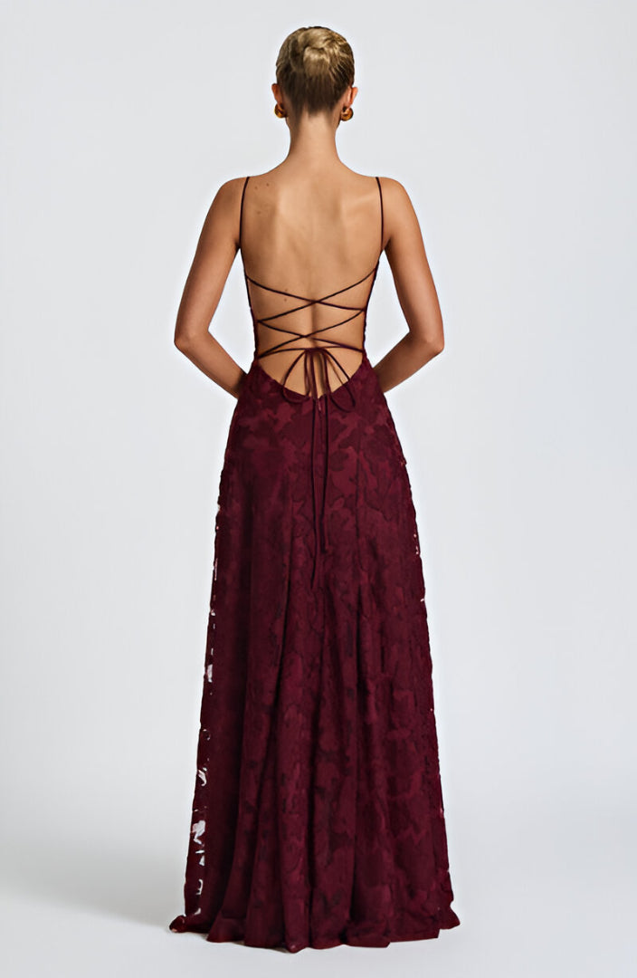 Marthe - Robe longue en dentelle