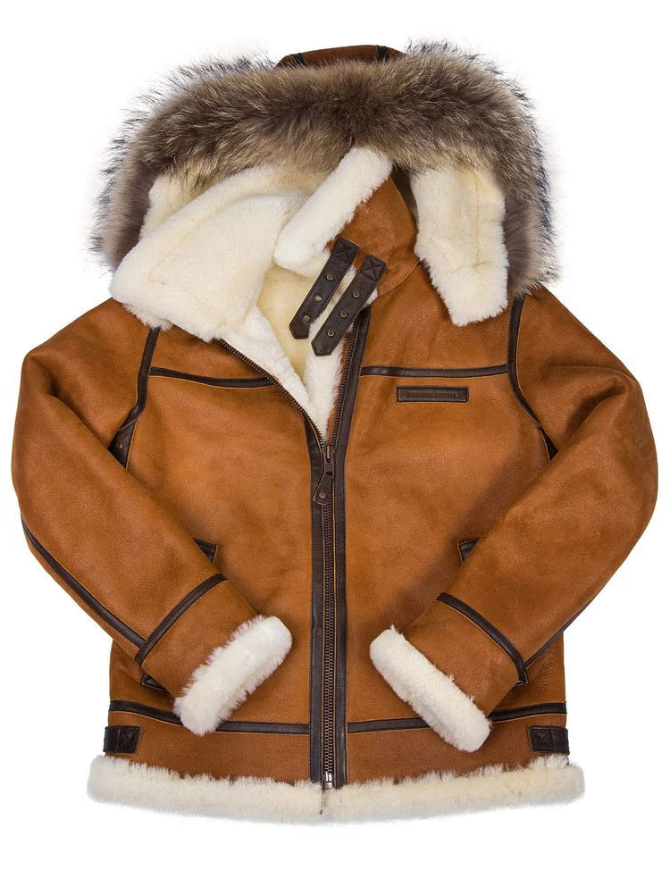 Lancelot - Manteau d'hiver en cuir élégant