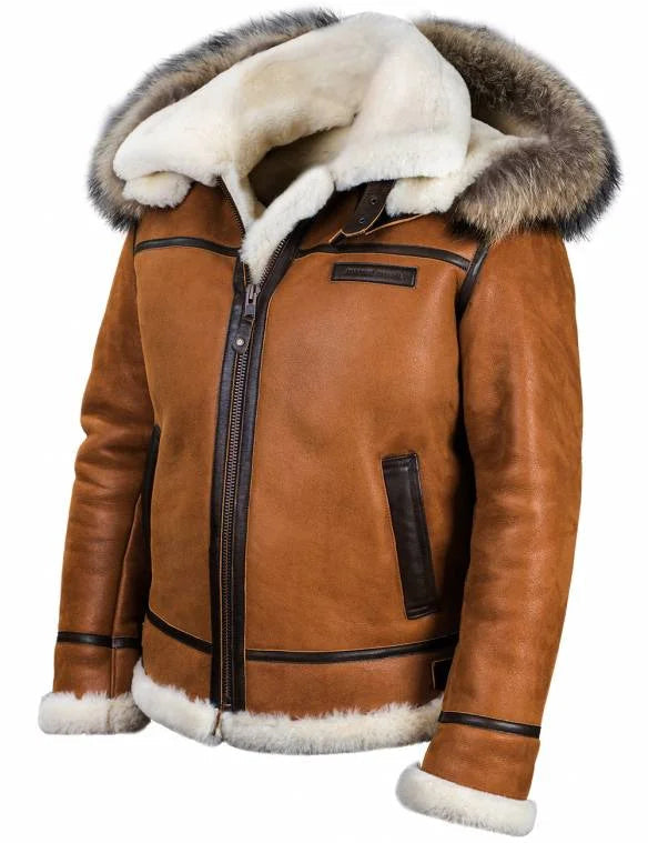 Lancelot - Manteau d'hiver en cuir élégant