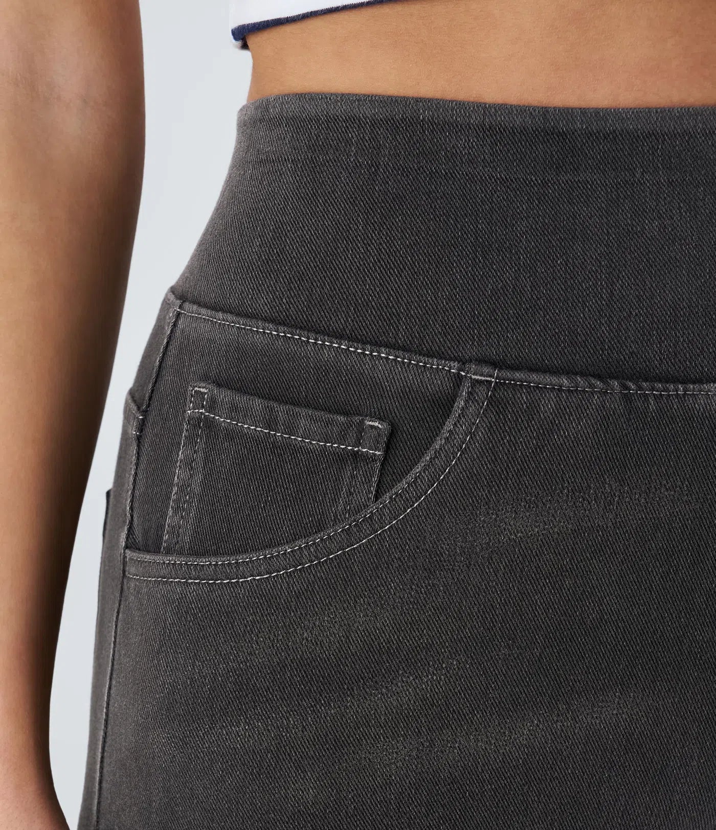 Éva - Pantalon taille haute confortable