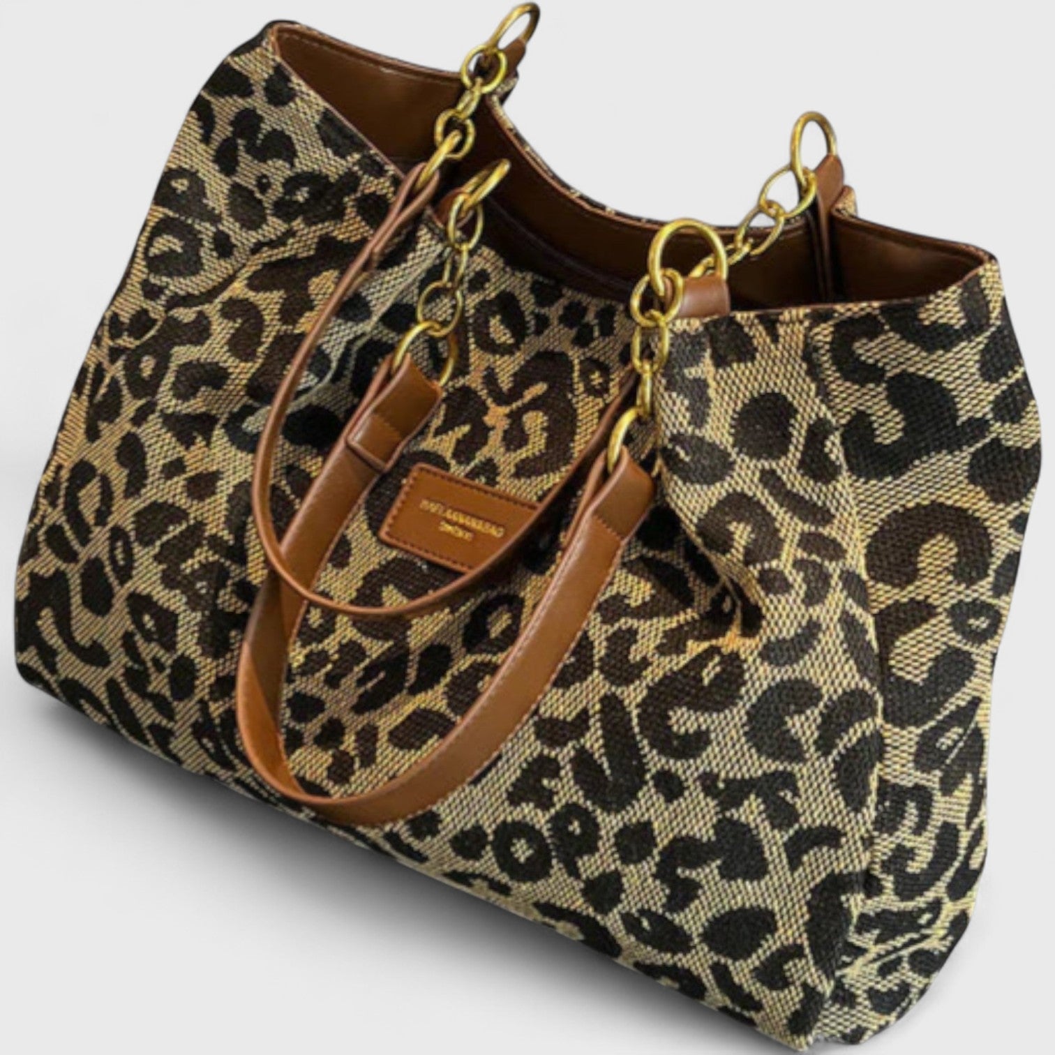 Alizée - Sac shopping motif léopard