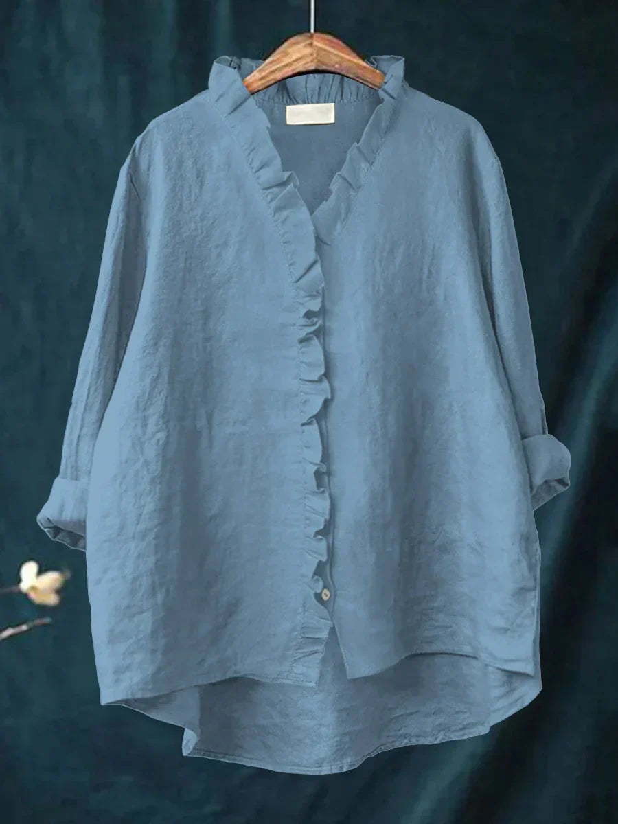 Valeska – Chemise légère en coton et lin