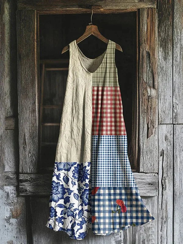 Talia – Robe motif à carreaux