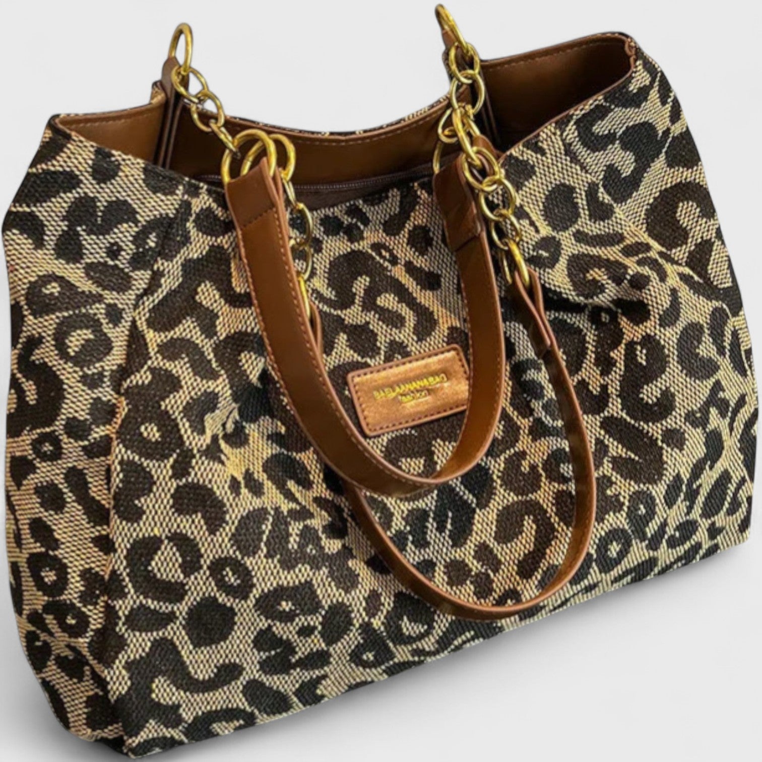 Alizée - Sac shopping motif léopard